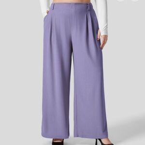 Halara Flex Hugh Waisted Plicated Pants with pockets